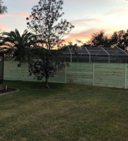 Custom Horizontal fence built in New Port Richey, FL